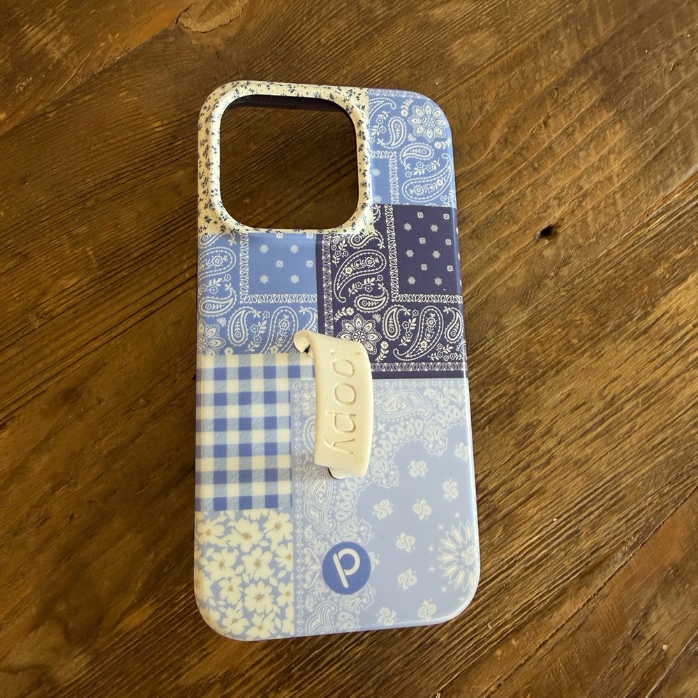 Loopy Patchwork Blue Phone Case